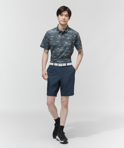 ポロシャツ 半袖 トラヴィスマシュー TravisMathew メッシュ素材半袖総