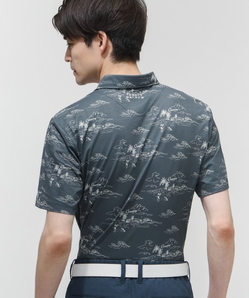 ポロシャツ 半袖 トラヴィスマシュー TravisMathew メッシュ素材半袖総