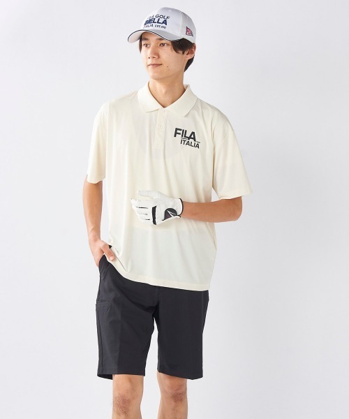 FILA GOLF半袖シャツ3Ｌ　UVカット　接触冷感 FILA GOLF シャツ 「FILA GOLF:フィラゴルフ」冷感素材半袖シャツ