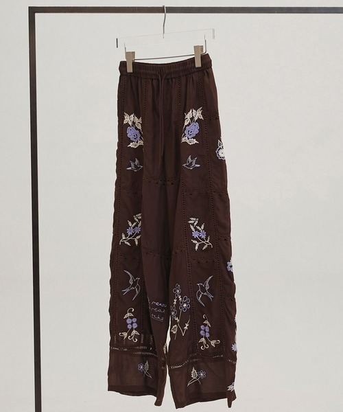 TODAYFUL パンツ 「TODAYFUL/トゥデイフル」Embroidery Patchwork