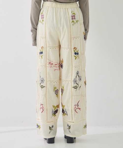 パンツ 「TODAYFUL/トゥデイフル」Embroidery Patchwork Trousers レディースの画像