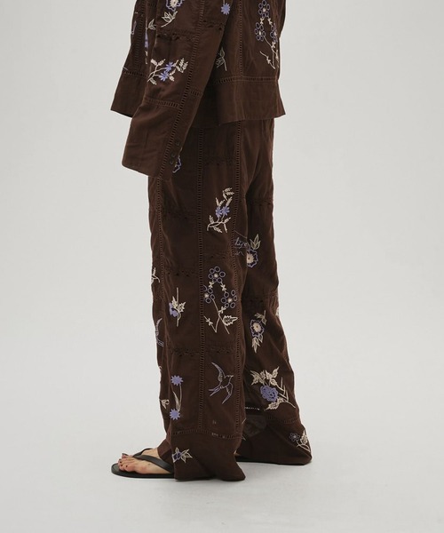 パンツ 「TODAYFUL/トゥデイフル」Embroidery Patchwork Trousers レディースの画像