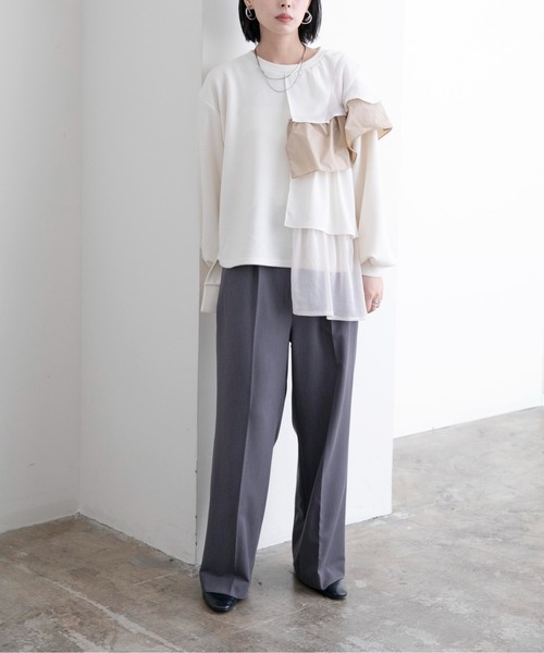 「Eimee Law」 長袖カットソー 38 アイボリー レディース_画像3