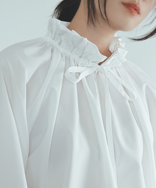 「Flolia」 長袖ブラウス S オフホワイト レディース_画像6