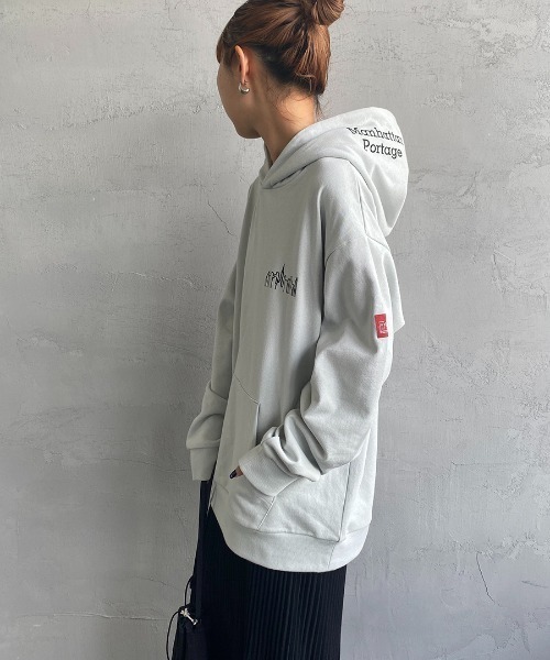「Manhattan Portage」 プルオーバーパーカー S ダークグリーン レディース_画像3