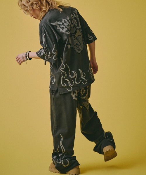 GALFY（ガルフィー） ワイドパンツ スウェットパンツ ジャージ 「GALFY