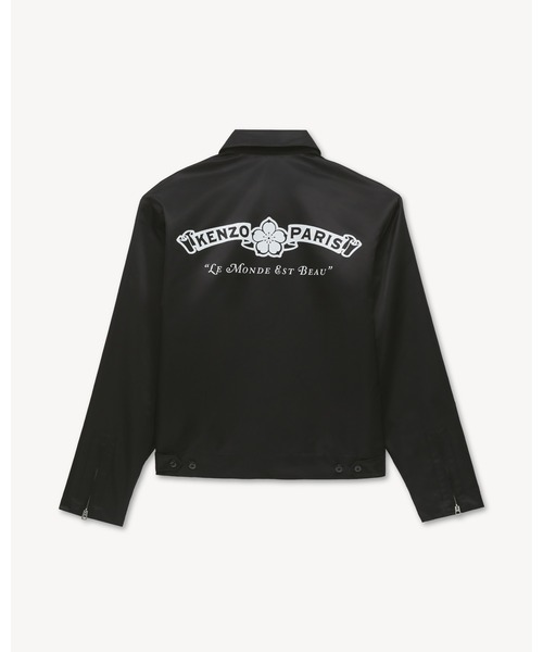 ブルゾン アウター 'KENZO Paris Emblem' ジップ コーチ ジャケット イン コーテッド ナイロン メンズの画像