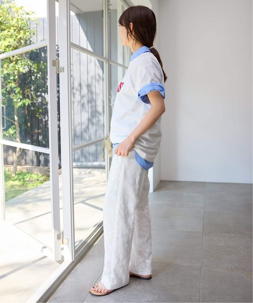 ワイドパンツ パンツ 「シリーズあり/追加」レースカットパンツ レディースの画像