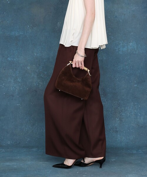 ワイドパンツ パンツ 「LOULOU WILLOUGHBY」バルキーツイルワイドパンツ レディースの画像