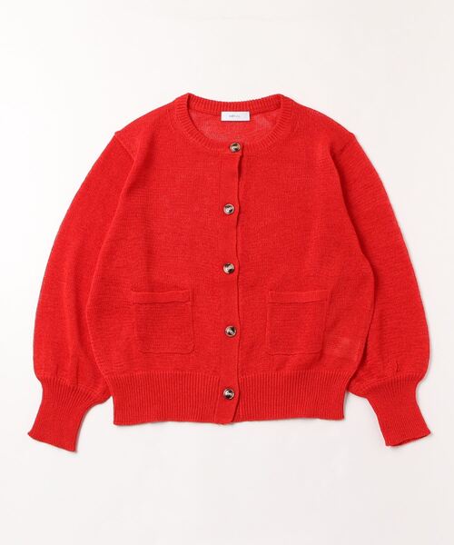 「SHIPS any」 編み物ジレー ONE SIZE 赤いこと レディース