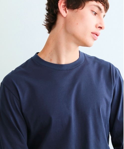 「three dots」 長袖Tシャツ SMALL ホワイト メンズ_画像3