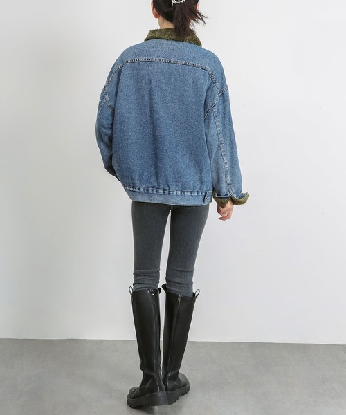 「MAISON DE THERESE」 デニムジャケット X-LARGE ブルー レディース_画像5