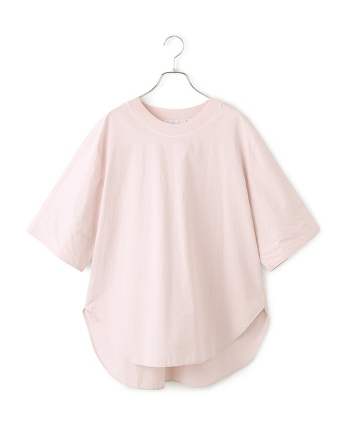 【新品　未使用】ADAM ET ROPE タイプライターTEE ブラウス　ピンク ADAM ET ROPE'（アダムエロペ） ブラウス シャツ 半袖 「追加