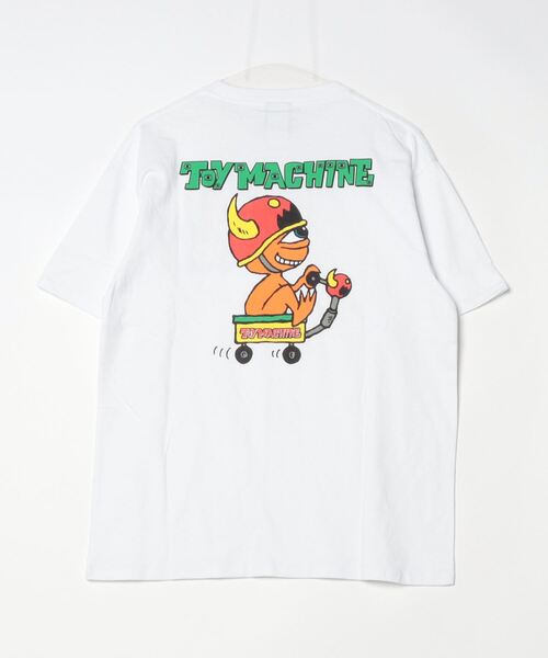 「TOY MACHINE」 半袖Tシャツ M ホワイト レディース_画像2