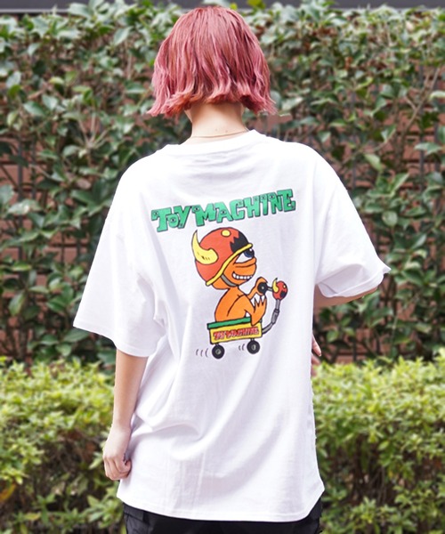 「TOY MACHINE」 半袖Tシャツ M ホワイト レディース_画像4