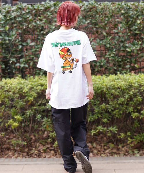 「TOY MACHINE」 半袖Tシャツ M ホワイト レディース_画像7