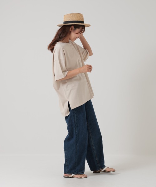 ハートマーケット（HEART MARKET） ヘンリーネック tシャツ 半袖
