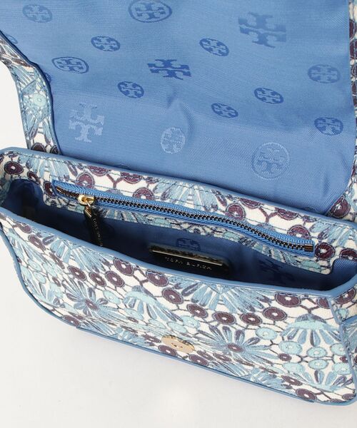 TORY BURCH（トリーバーチ） 花柄 ショルダーバッグ - ブルー