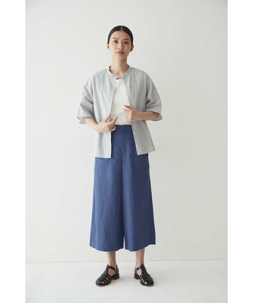 「human woman」 半袖ブラウス MEDIUM ブルー系その他3 レディース_画像3