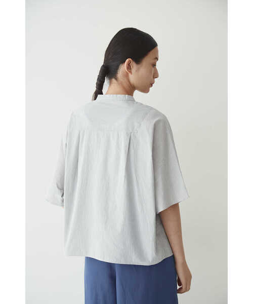 「human woman」 半袖ブラウス MEDIUM ブルー系その他3 レディース_画像5
