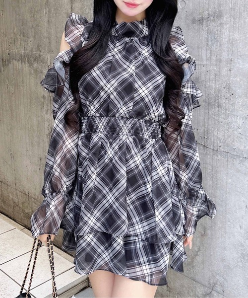「INGNI」 長袖ワンピース M ブラック レディース_画像2
