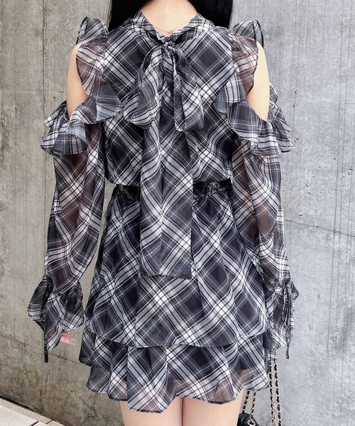 「INGNI」 長袖ワンピース M ブラック レディース_画像7