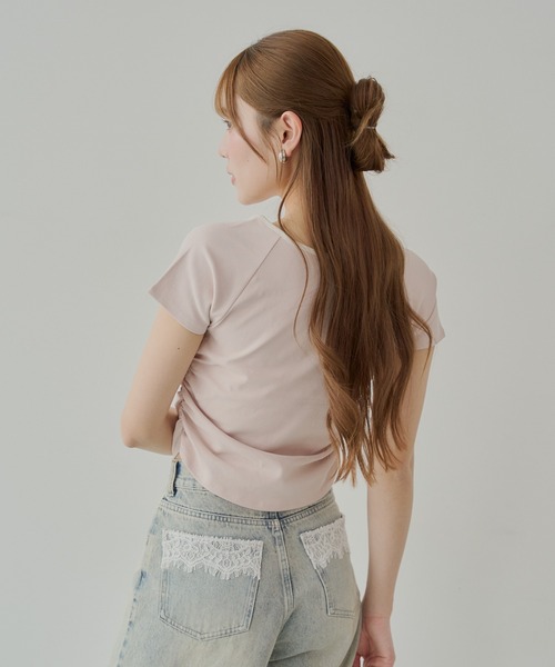 「Chico」 半袖カットソー FREE ピンク レディース_画像3