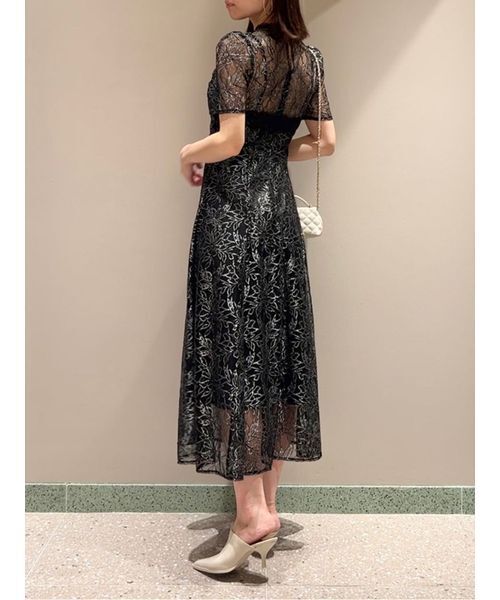 SNIDEL スナイデル レースワンピース ドレス SNIDEL（スナイデル） ワンピース シャイニーレースドレス : ZOZOTOWN