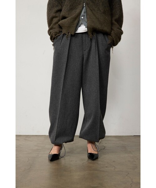 BEAMS ｜ビームス｜フランネルスラックス｜1月5日まで出品予定 BEAMS（ビームス） ワイドパンツ パンツ フランネル ワイド スラックス