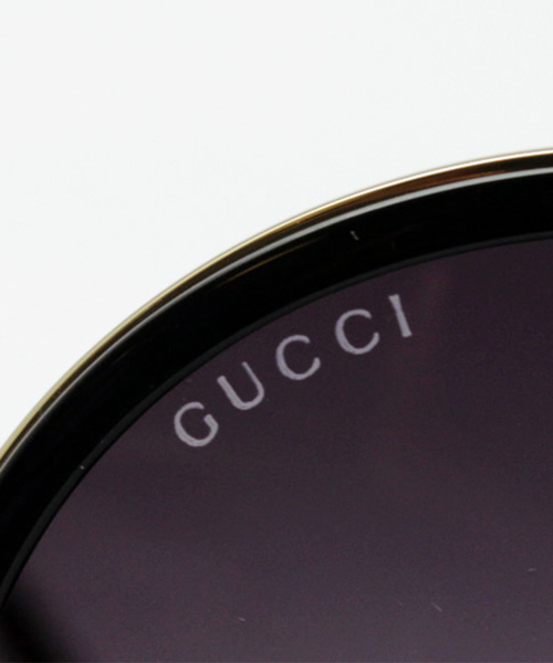 サングラス 「GUCCI/グッチ」ラウンド サングラス GG0061S 001 レディース メンズの画像