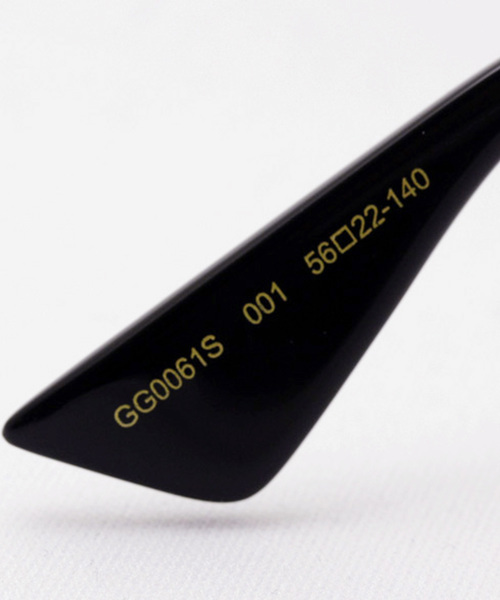 サングラス 「GUCCI/グッチ」ラウンド サングラス GG0061S 001 レディース メンズの画像
