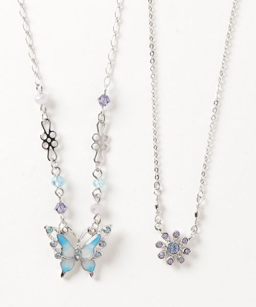 スイ Anna Anna Accessories アナ ネックレス Sui ネックレス Zozotown 2点セットネックレス フラワー アクセサリー Zozotown バタフライモチーフ 通販