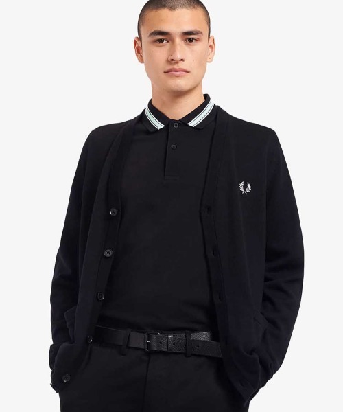 【美品】　フレッドペリー　カーディガン　ブラック FRED PERRY（フレッドペリー） カーディガン Classic Cardigan