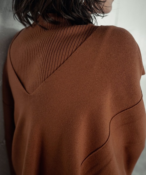 ニット セーター PONCHO KNIT PO 2P レディース ANOGH ニット セーター PONCHO KNIT PO 2P レディース