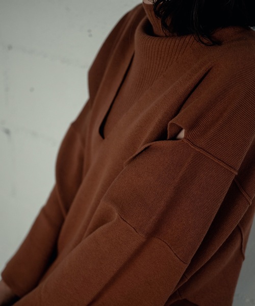 ANOGH ニット セーター PONCHO KNIT PO 2P レディース