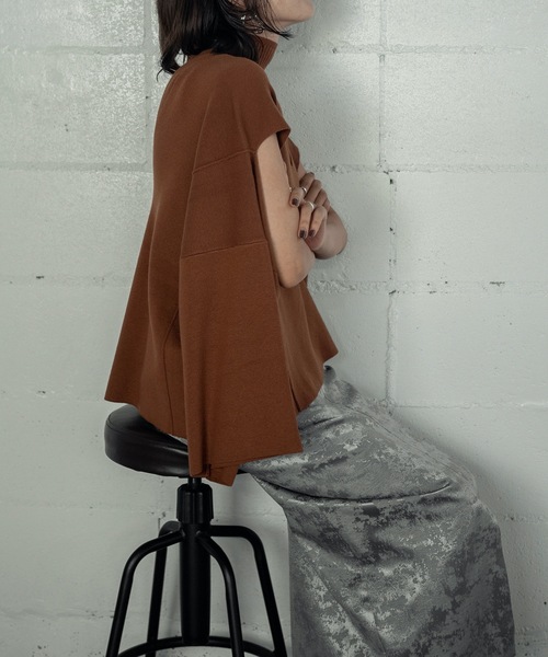 ニット セーター PONCHO KNIT PO 2P レディース ANOGH ニット セーター PONCHO KNIT PO 2P レディース