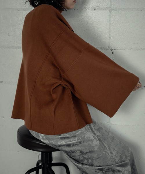 ニット セーター PONCHO KNIT PO 2P レディース ANOGH ニット セーター PONCHO KNIT PO 2P レディース