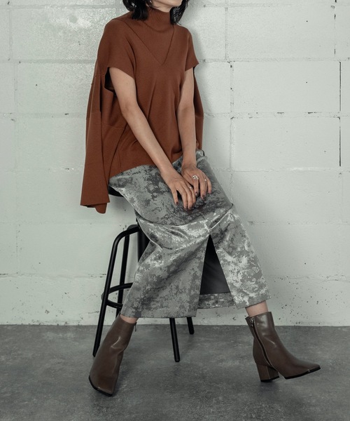 ニット セーター PONCHO KNIT PO 2P レディース ANOGH ニット セーター PONCHO KNIT PO 2P レディース