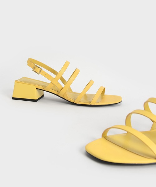 PEDRO Helix Slingback Sandals スリングバックサンダル/送料込 CHARLES & KEITH サンダル ストラッピージオメトリック