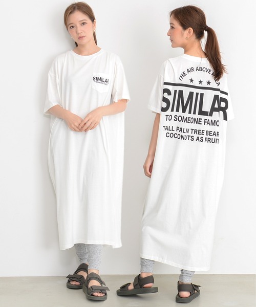 ワンピース Banana Trip Similar ポケット付きtシャツワンピース Yn21 151 1 B Zozotown Paypayモール店 通販 Paypayモール