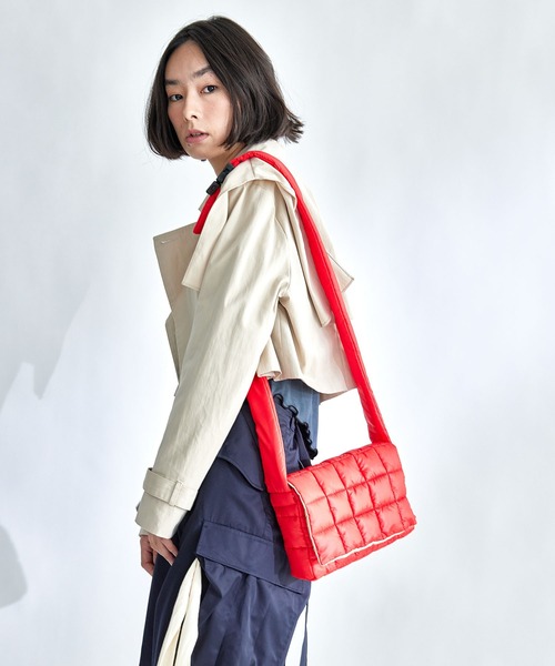 happy konkon ショルダーバッグ バッグ ナイロンキルトBAG レディース