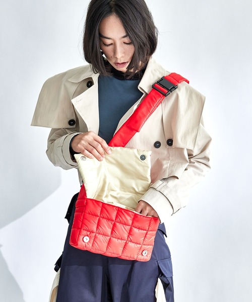 happy konkon ショルダーバッグ バッグ ナイロンキルトBAG レディース