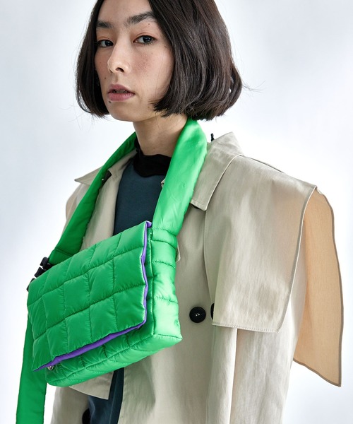 happy konkon ショルダーバッグ バッグ ナイロンキルトBAG レディース