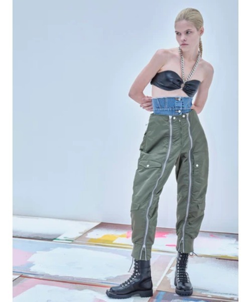 【月末セール】JOHNLAWRENCESULLIVAN デニムベアトップ JOHN LAWRENCE SULLIVAN チューブトップ ベアトップ WASHED