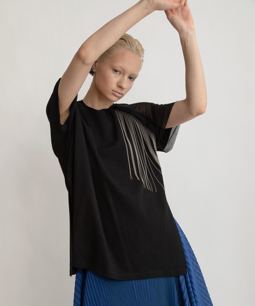 AULA AILA フリンジシャツ新品 AULA AILA tシャツ フリンジプルオーバー レディース : ZOZOTOWN
