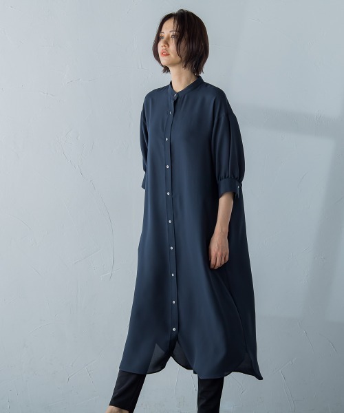 ワンピース 【WEB限定】2wayシャツワンピース≪シワになりにくい/洗える≫