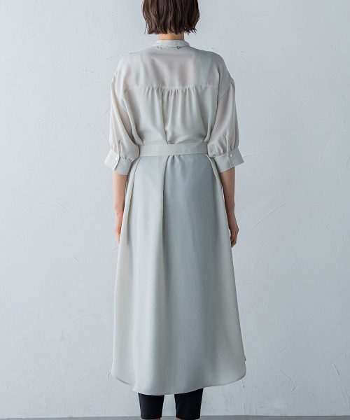 ワンピース 【WEB限定】2wayシャツワンピース≪シワになりにくい/洗える≫ WEB限定