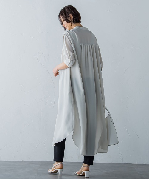 ワンピース 【WEB限定】2wayシャツワンピース≪シワになりにくい/洗える≫ WEB限定