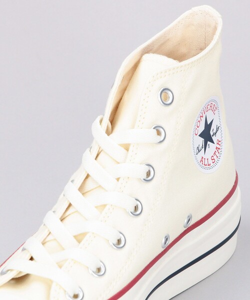 ◆【美品】コンバース オールスター プラットフォーム ホワイト キナリ 厚底 CONVERSE スニーカー CONVERSE/コンバース ALL STAR LIFTED HI