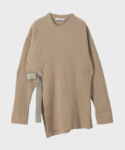 UJOH（ウジョー） セーター ニット STUDIOUS別注SIDE BELT CREW NECK 